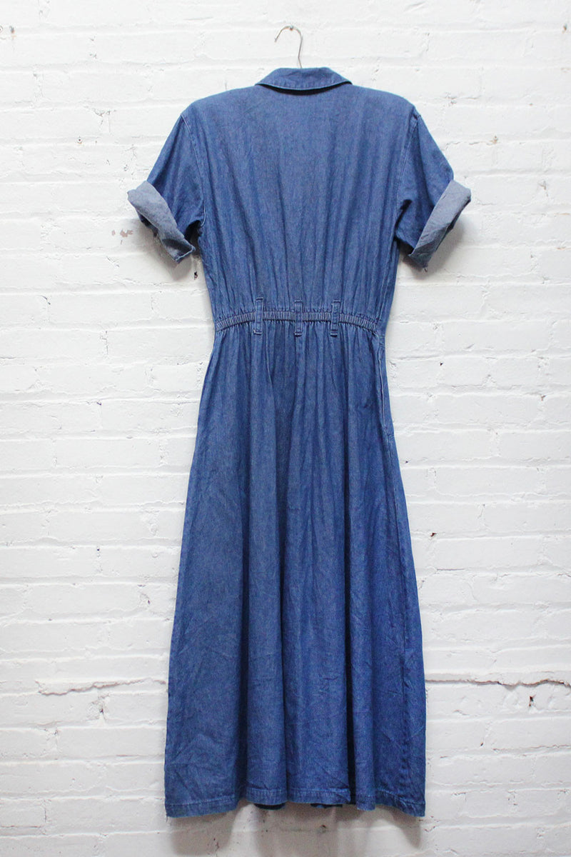 Denim Flare Dress M Denim Flare Dress M