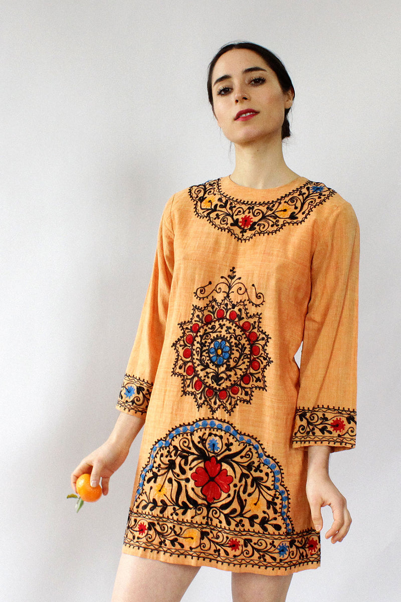 Clementine Indian Cotton Mini Dress S – OMNIA