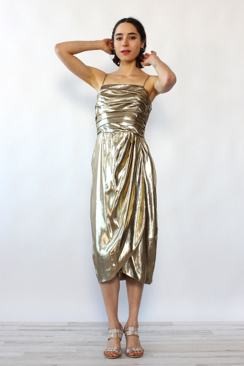 Eklektic Liquid Gold Dress XS/S – OMNIA Eklektic Liquid Gold Dress XS/S – OMNIA