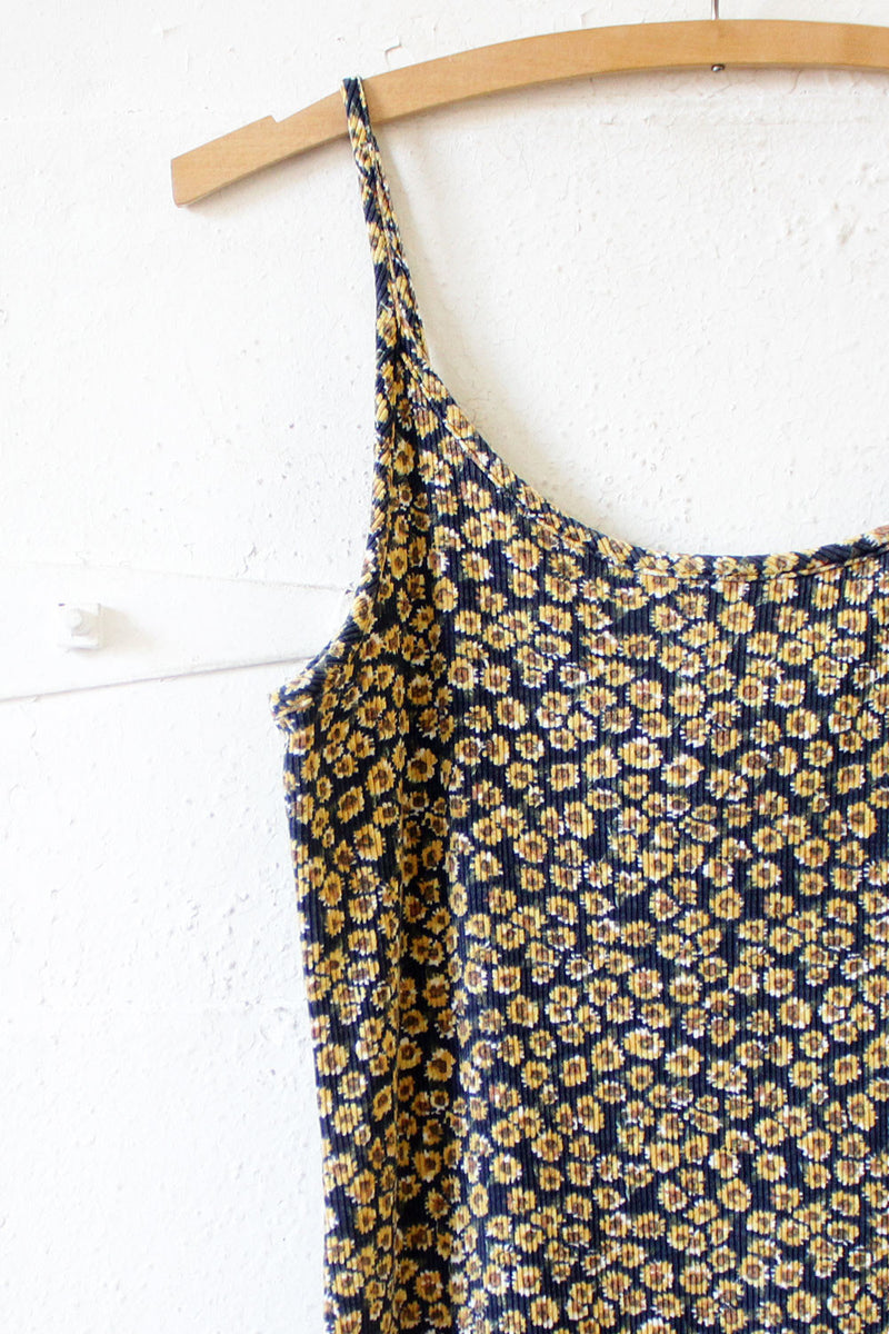 Drew Ribbed Sunflower Dress M OMNIA Drew Ribbed Sunflower Dress M OMNIA