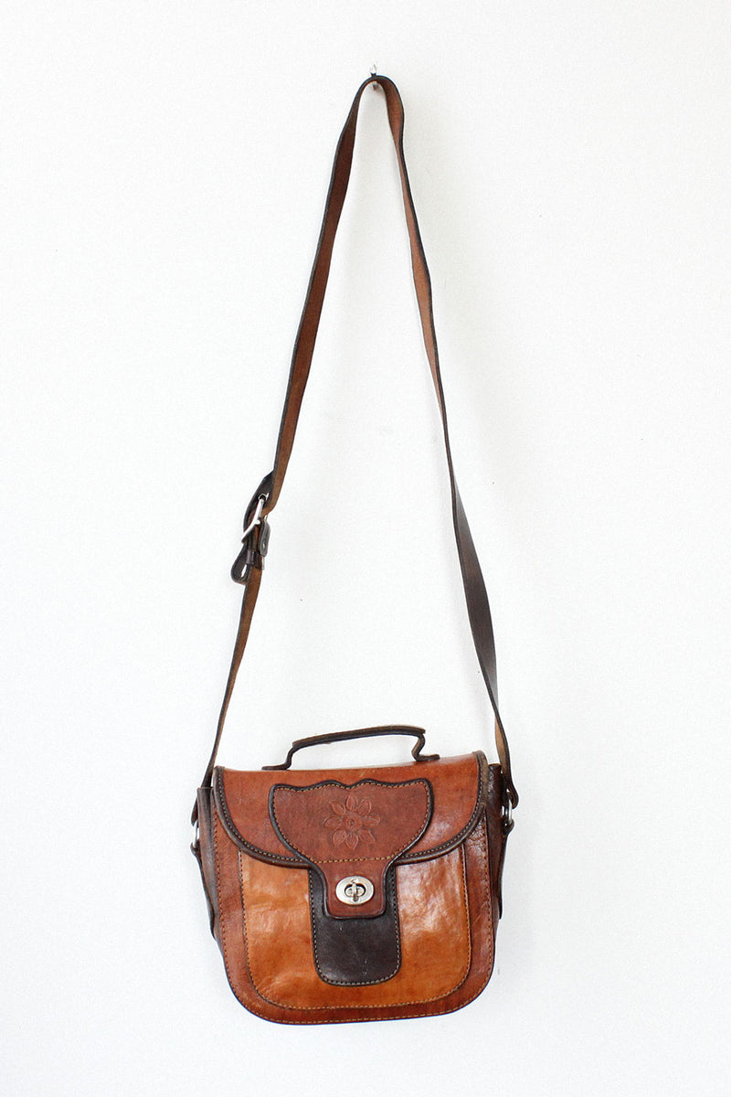 Leather Meadow Satchel Bag