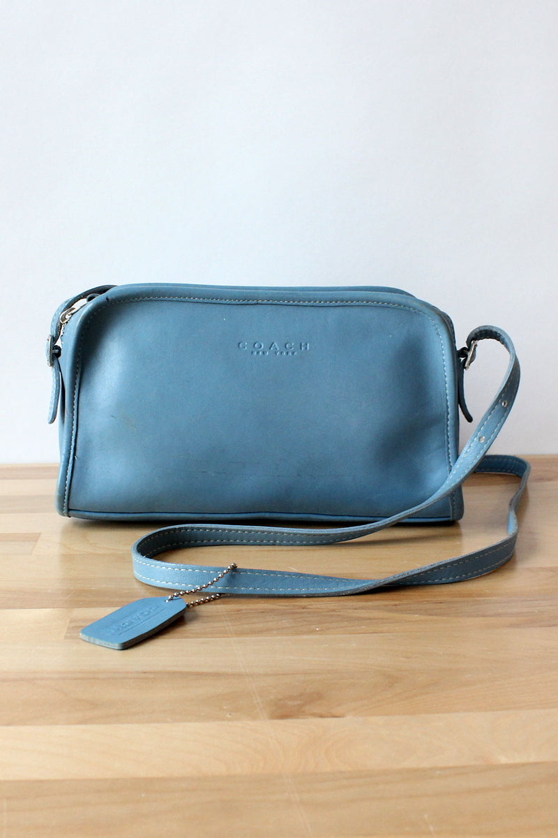 coach blue crossbody bag