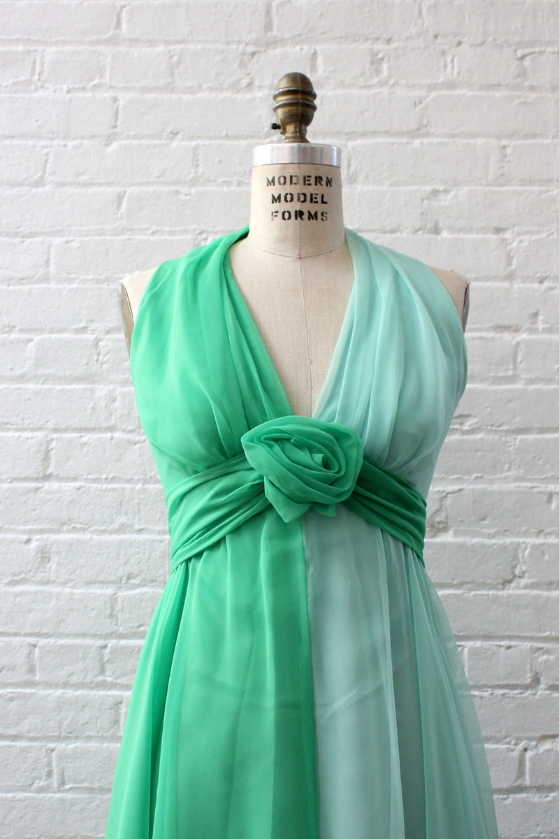 Two tone chiffon dress cheap