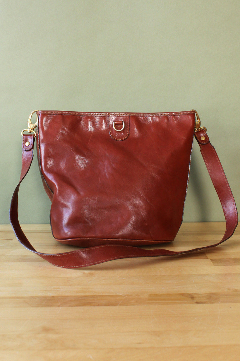 Redwood Leather Bucket Bag