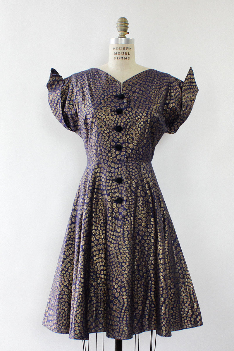 Susan Ross Gold Wheel Dress M/L OMNIA Susan Ross Gold Wheel Dress M/L OMNIA