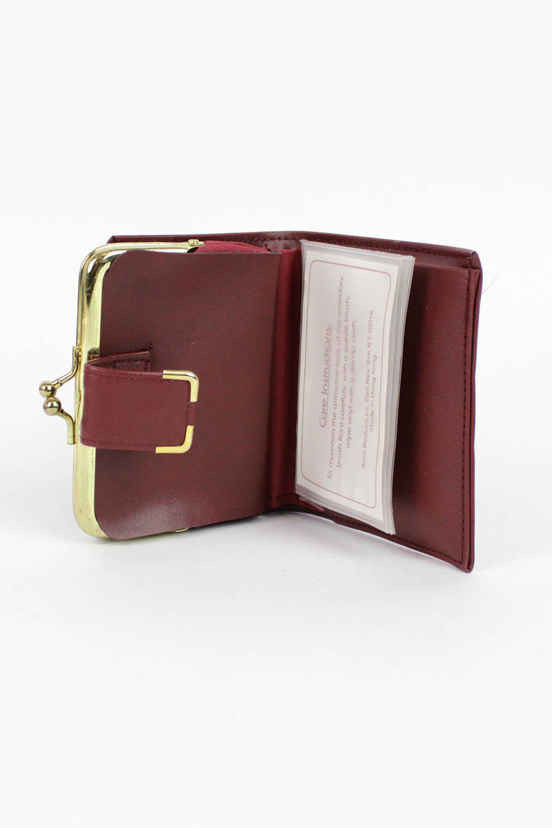 Suede wallet online womens