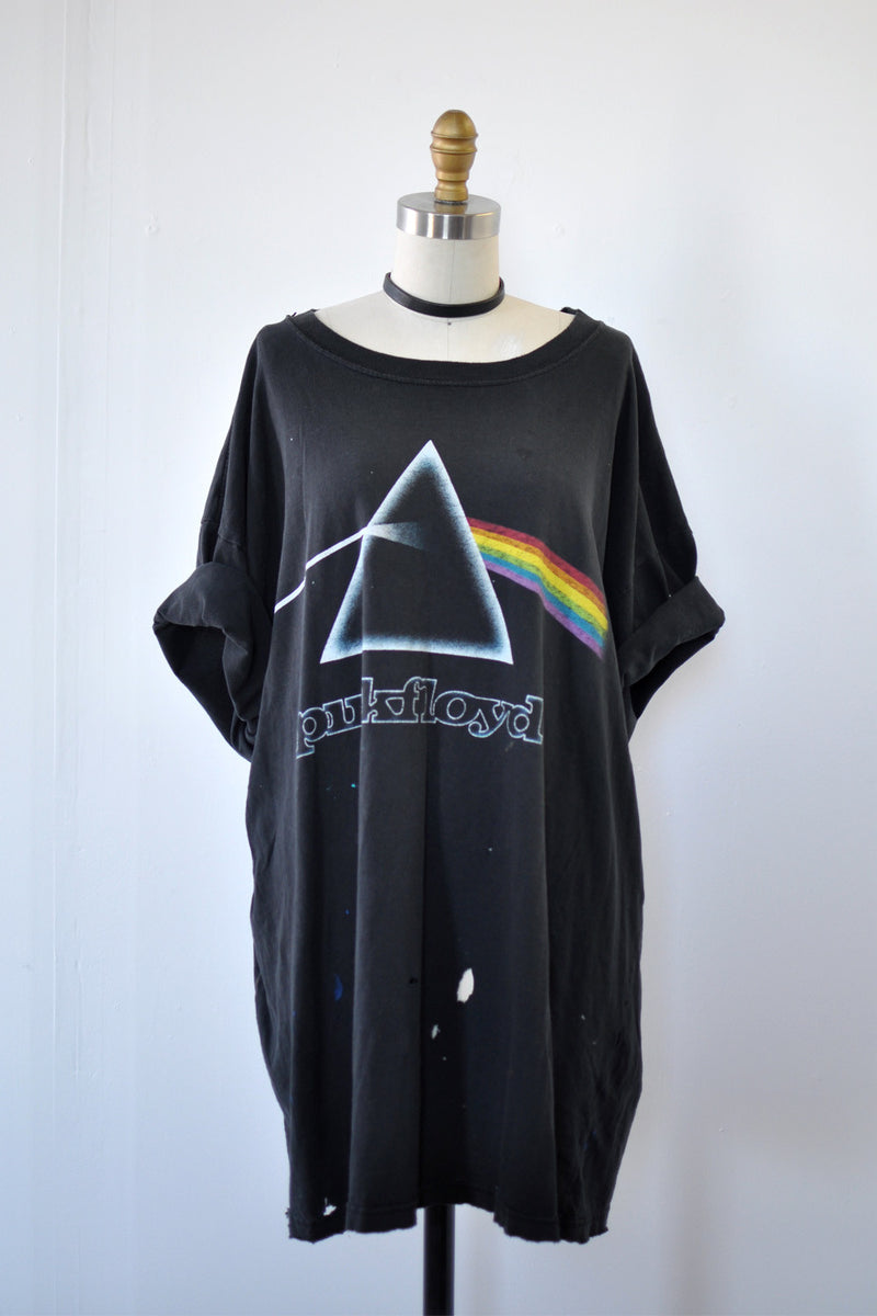 pink and black t shirt dress Patou