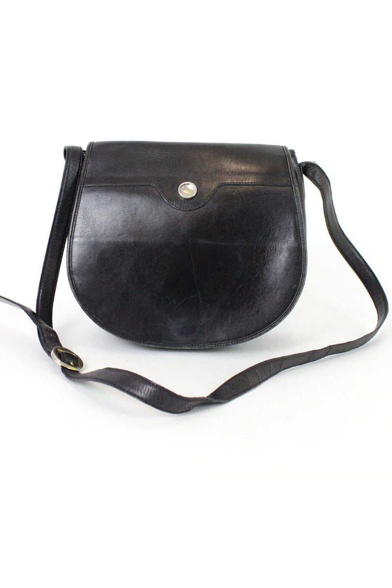 Small black online saddle bag