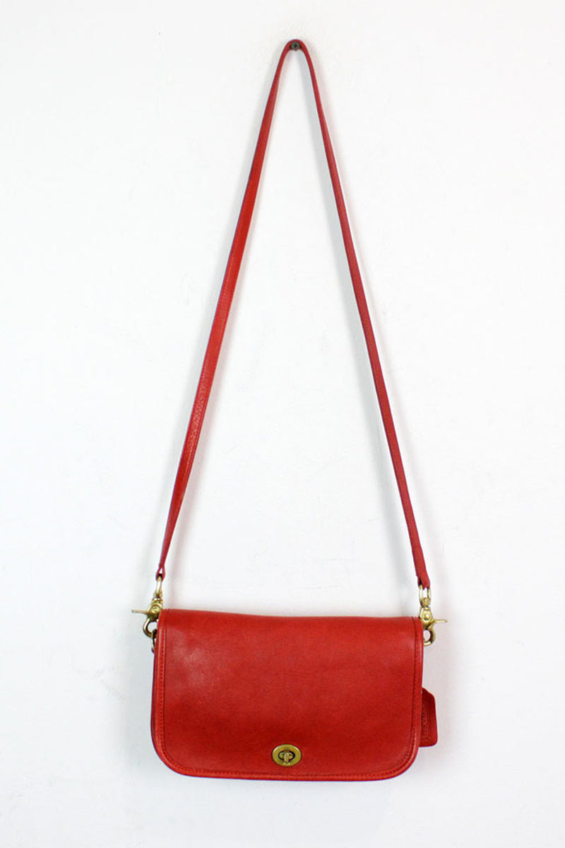 Coach red crossbody handbag Clearance