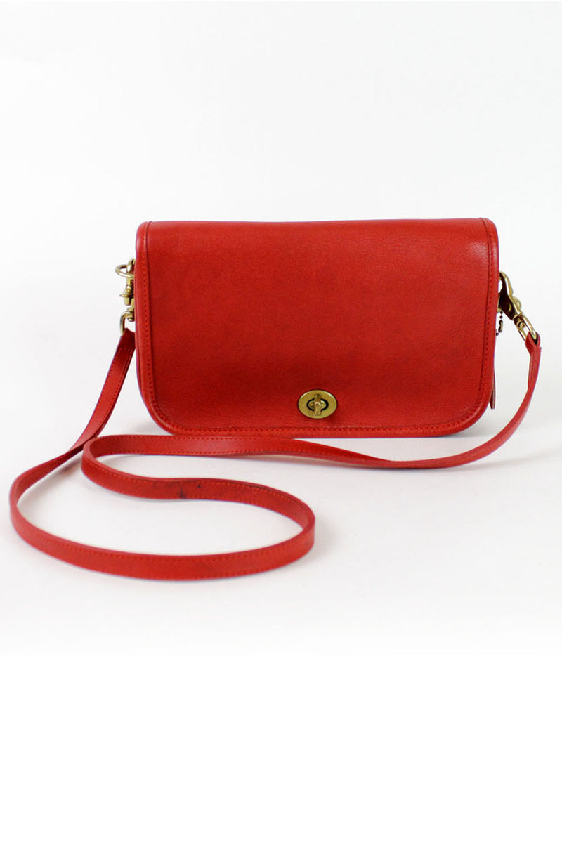 Coach red crossbody handbag Clearance