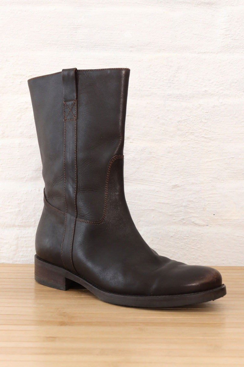 J. Crew Leather High Shaft Boots 10