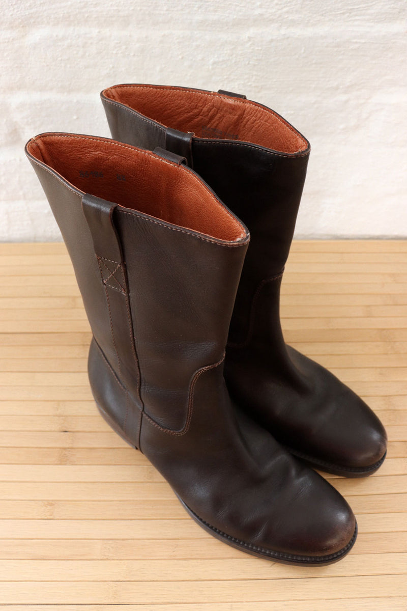 J. Crew Leather High Shaft Boots 10