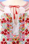 Cornucopia Embroidered Peasant Blouse L