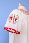 Cornucopia Embroidered Peasant Blouse L