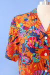 Under The Sea Silk Top S/M