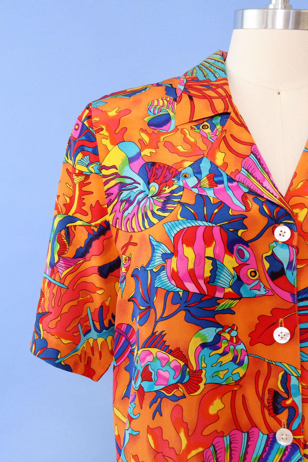 Under The Sea Silk Top S/M