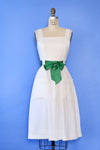 Crisp White Pocket Dress M
