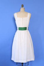 Crisp White Pocket Dress M