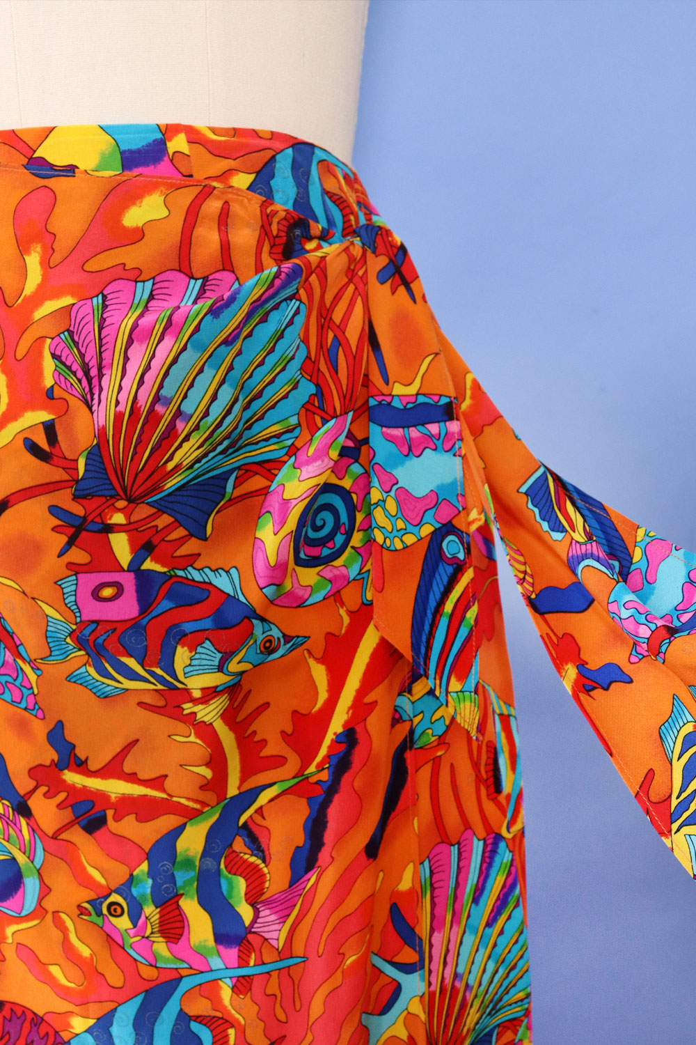 Under The Sea Silk Skirt M