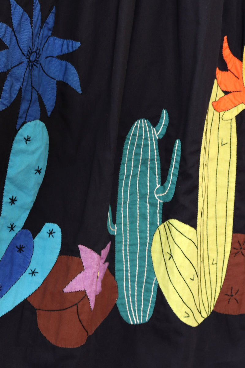 Cacti Applique Full Skirt M/L