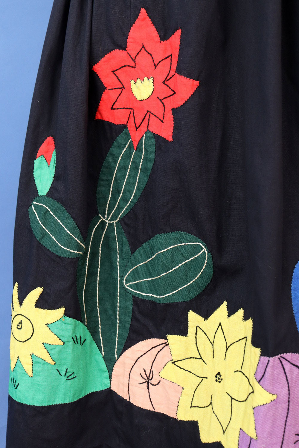 Cacti Applique Full Skirt M/L