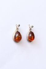 Petite Amber Drop Earrings