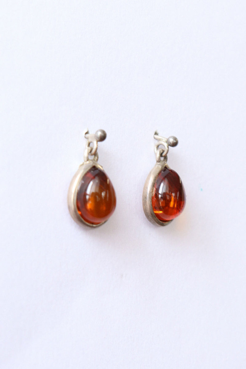 Petite Amber Drop Earrings