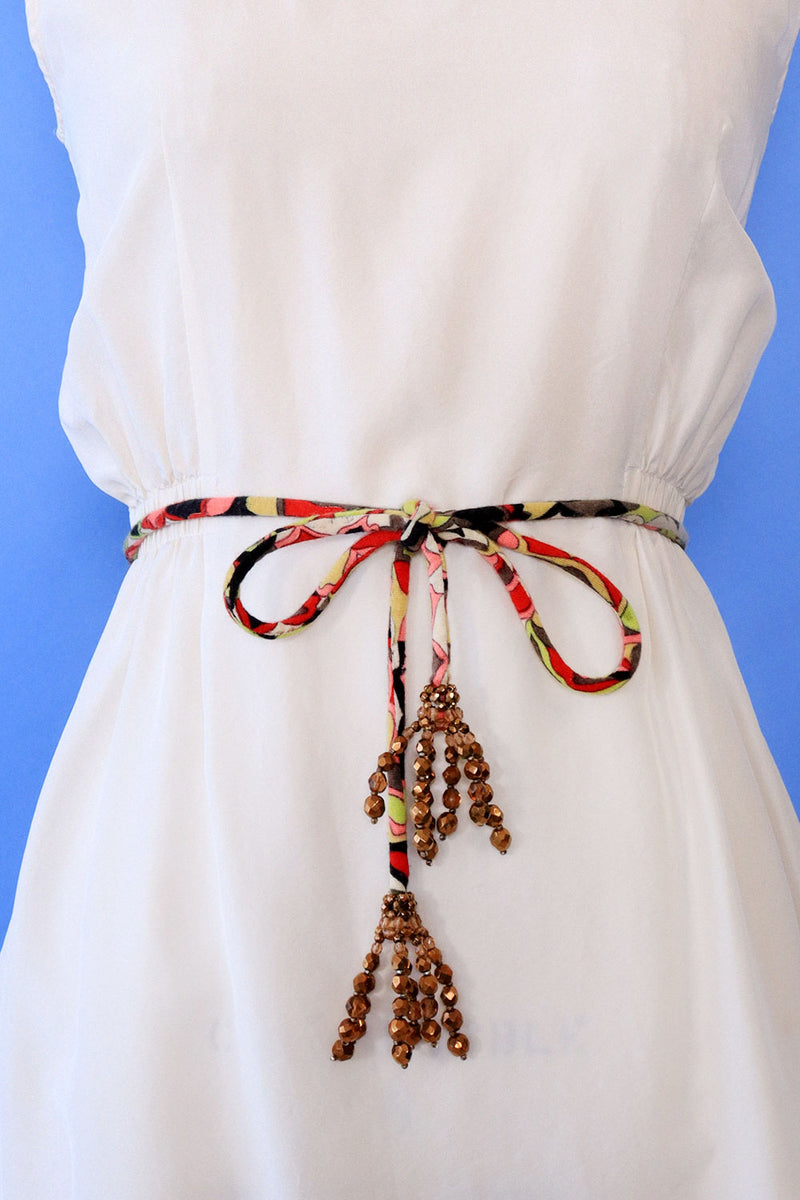 Pucci Beaded Rope Belt