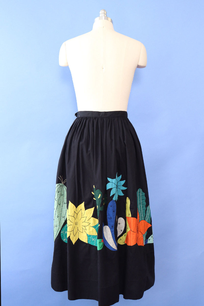 Cacti Applique Full Skirt M/L