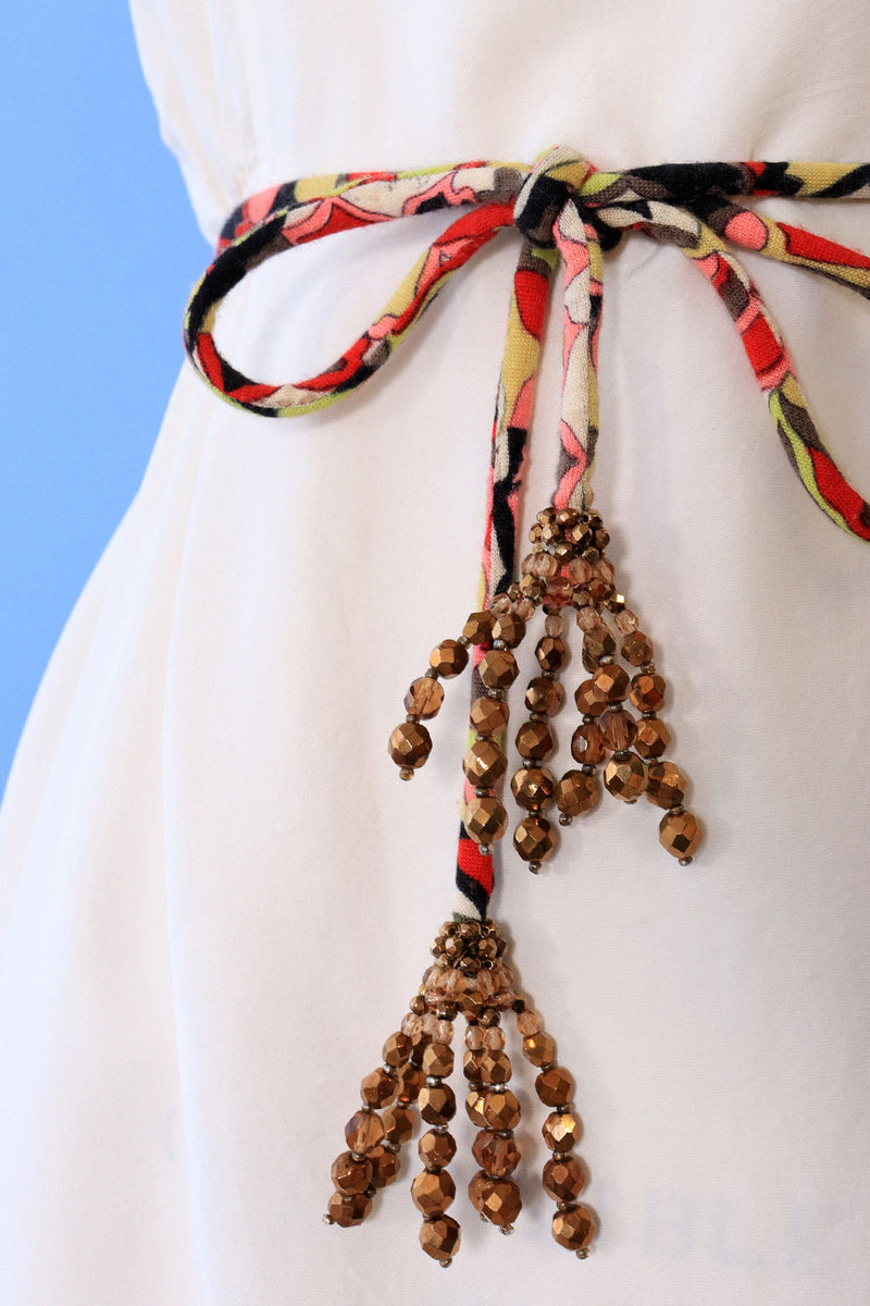Pucci Beaded Rope Belt