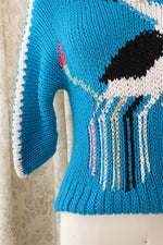 Electric Blue Heron Sweater S-L