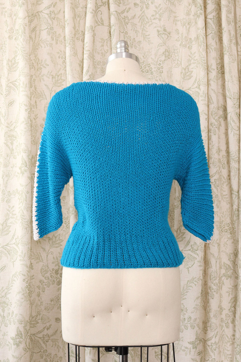 Electric Blue Heron Sweater S-L