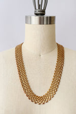 Wavy Goldtone Chain Necklace