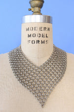 Silvertone Metal Mesh Necklace