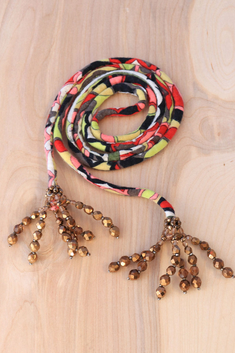 Pucci Beaded Rope Belt