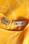 Krizia Lemon Lightning Silk Dress S/M-M