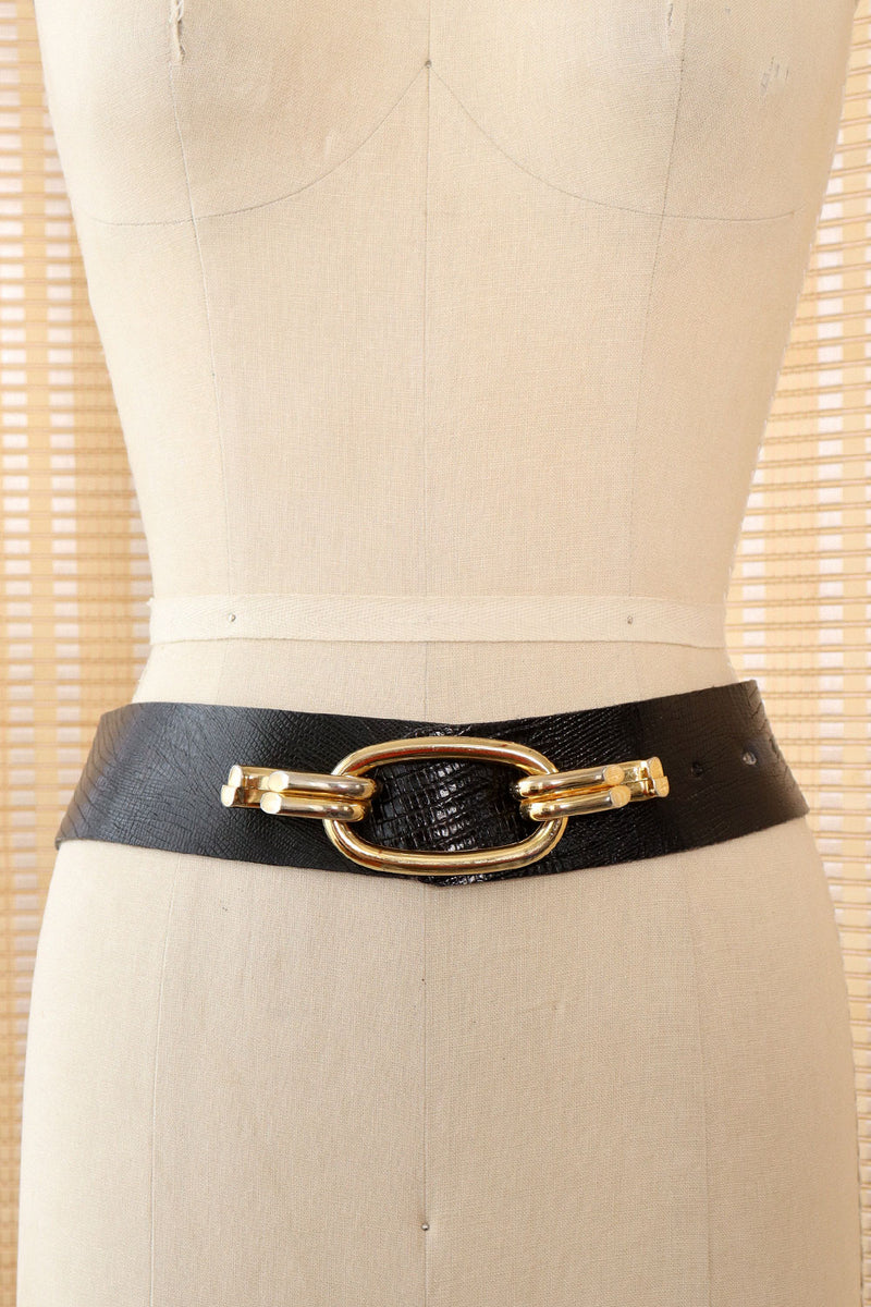 Curved Calderon Chunky Hardware Belt