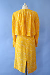 Krizia Lemon Lightning Silk Dress S/M-M