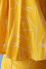 Krizia Lemon Lightning Silk Dress S/M-M