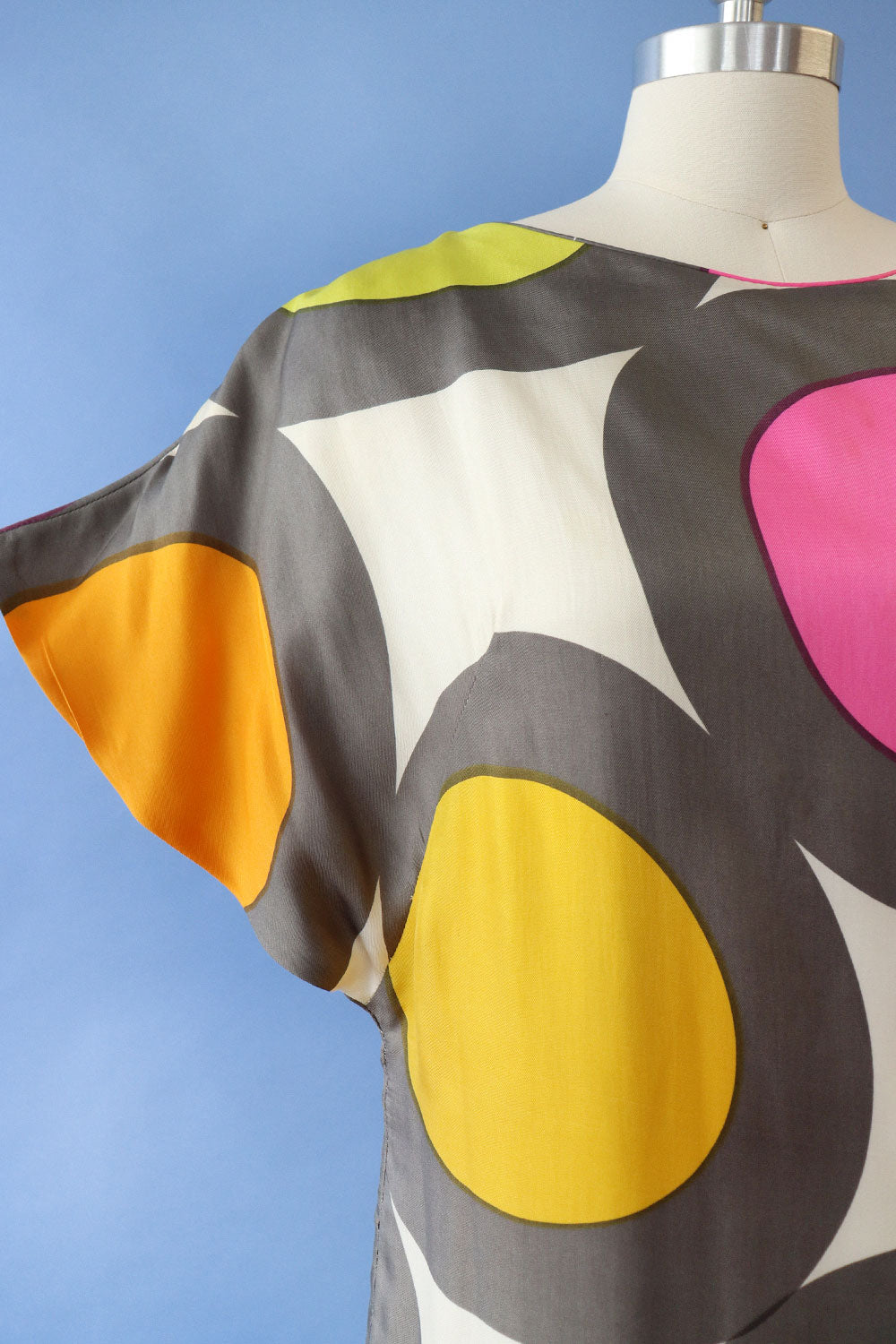 Helen Berg Graphic Silk Shift S