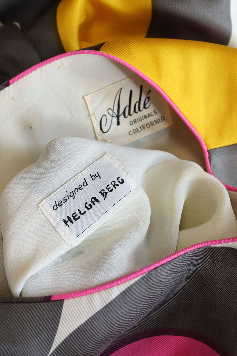 Helen Berg Graphic Silk Shift S