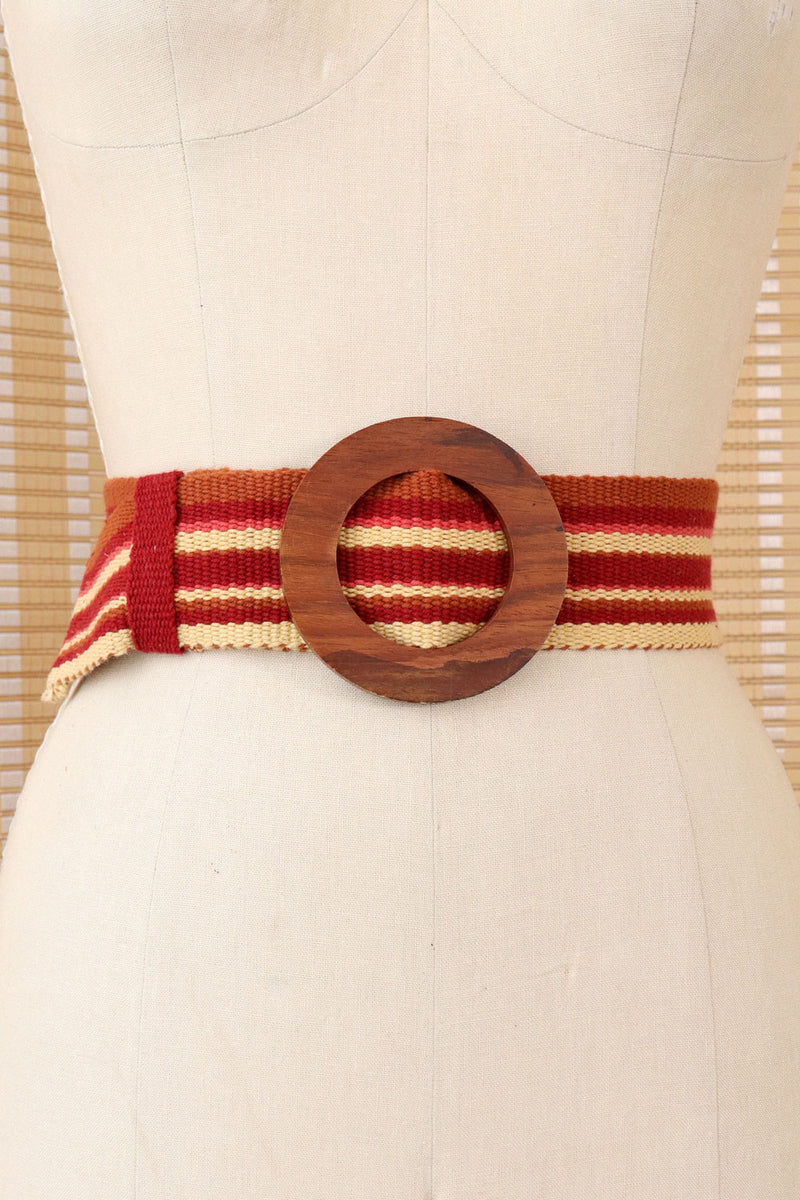 Bethany Striped Woven Belt