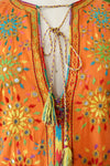 Mirrored Tangerine Cotton Caftan XS/S