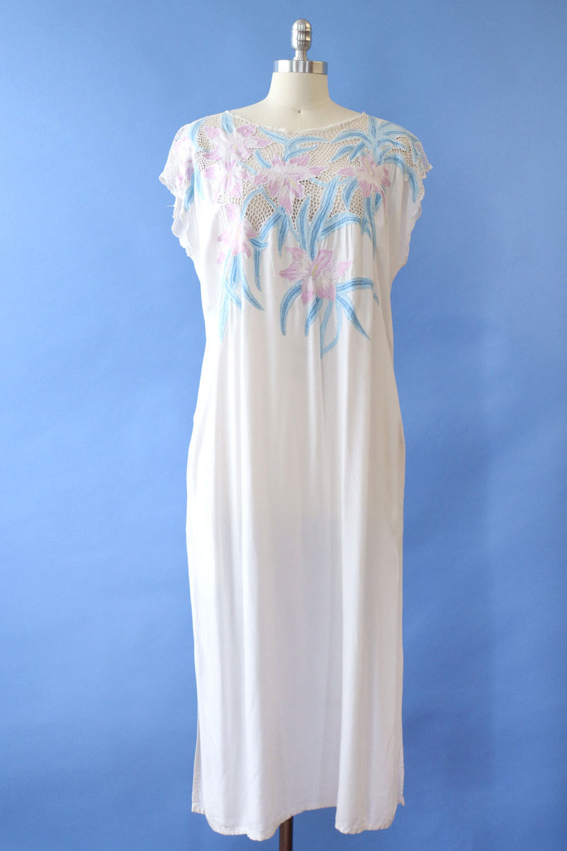 Bali Lace Summer Gypsy Dress M/L
