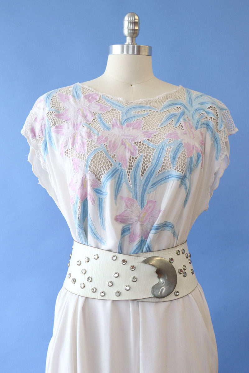 Bali Lace Summer Gypsy Dress M/L