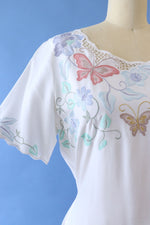 Embroidered Bali Flower Dress S/M