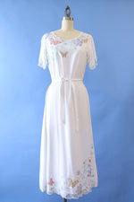 Embroidered Bali Flower Dress S/M