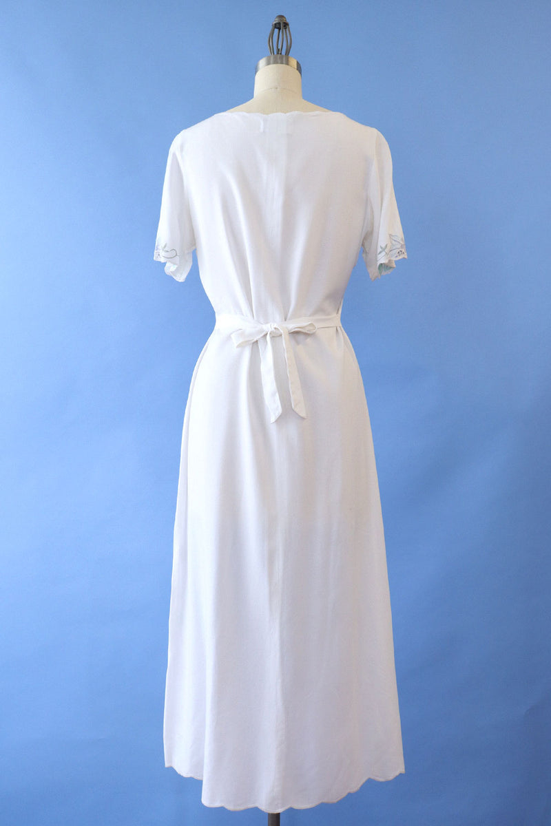 Embroidered Bali Flower Dress S/M