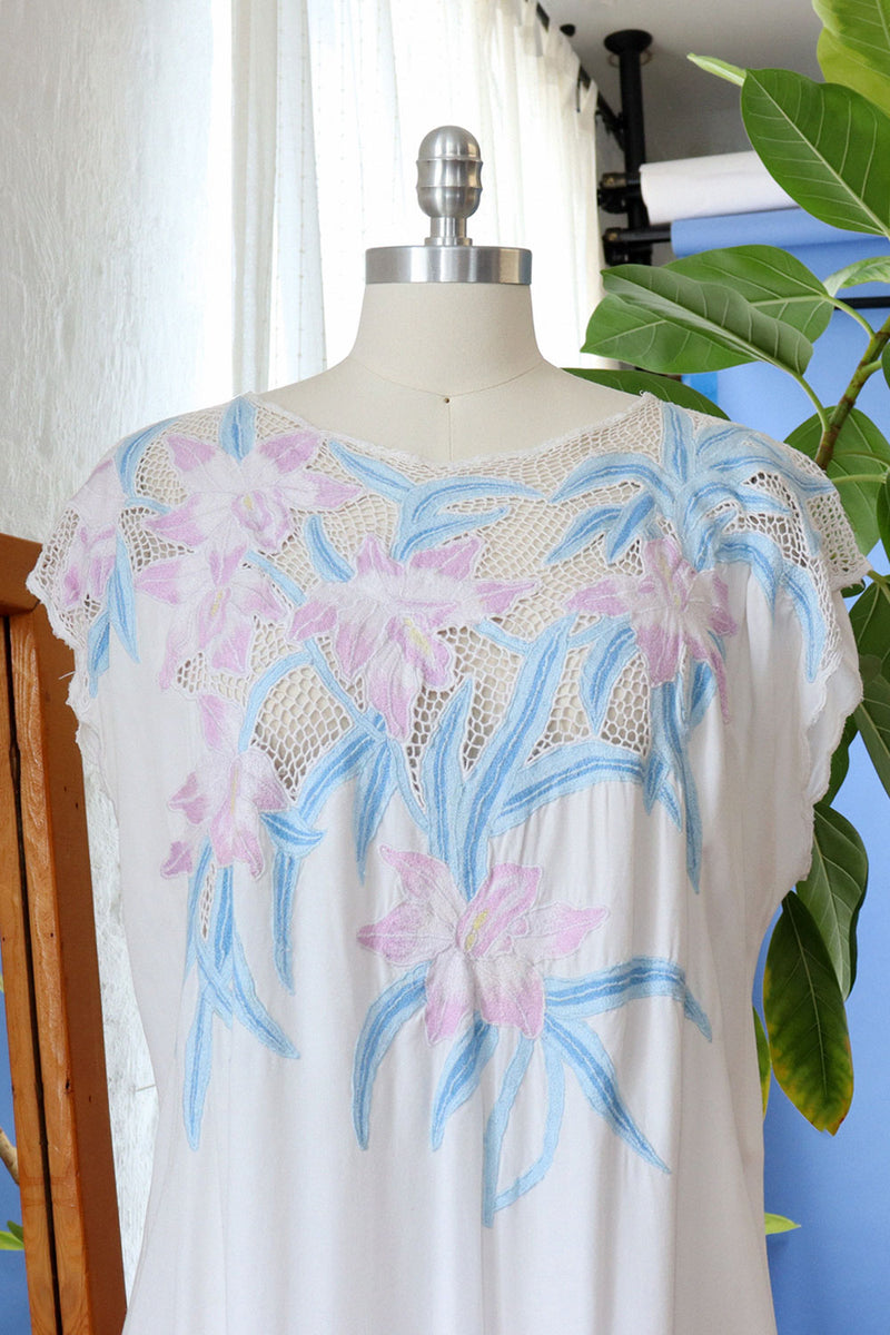 Bali Lace Summer Gypsy Dress M/L