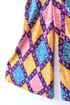 Flowery Wide Leg Jersey Pants S/M